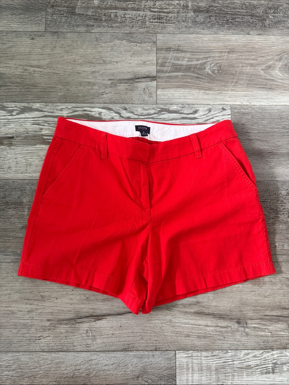 J. Crew Bright Red Casual Chino  Shorts